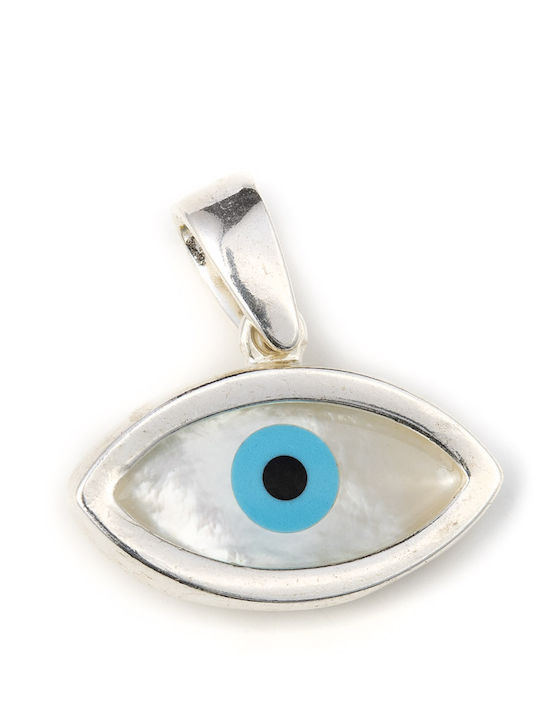 George Art Jewels Κολιέ Ματάκι από Ασήμι Small