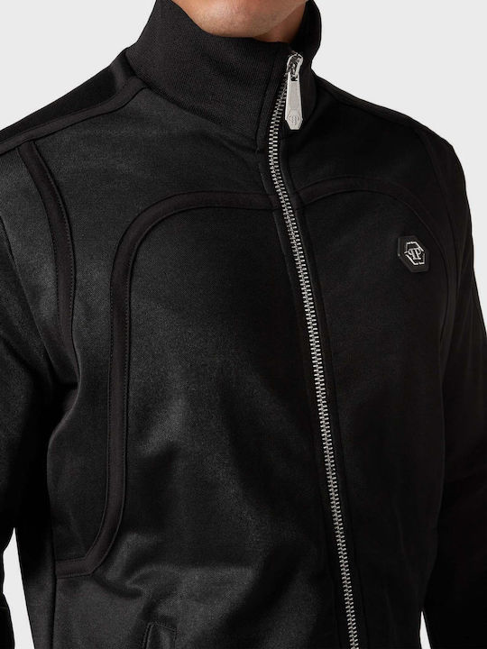 Skull&bones Sweatshirt with Hood Black