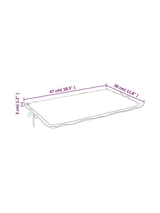 vidaXL Възглавница за шезлонг с гръб Многоцветна 186x58см