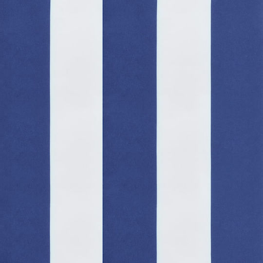vidaXL Gartenstuhlkissen Mit Rückenlehne Blau 186x58cm