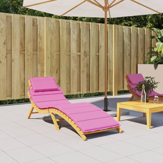 vidaXL Sonnenbank-Kissen Mit Rückenlehne Rosa 186x58cm