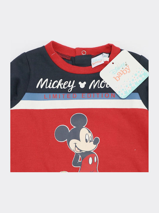 Детски Суичър Червен Mickey Mouse