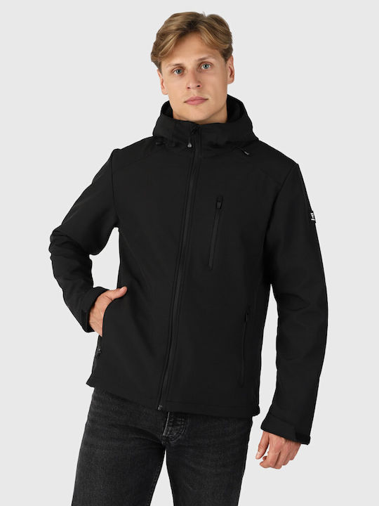 Brunotti Herren Winter Jacke Softshell Wasserdicht und winddicht Schwarz