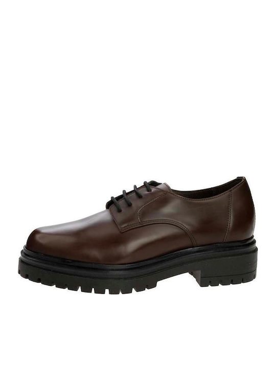 Damen Oxfords in Braun Farbe