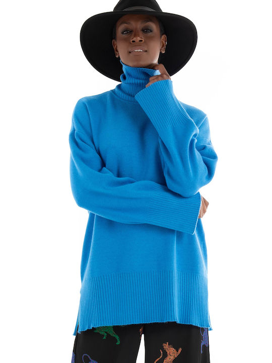Vero Moda Femei Cu mânecă lungă Pulover Albastru