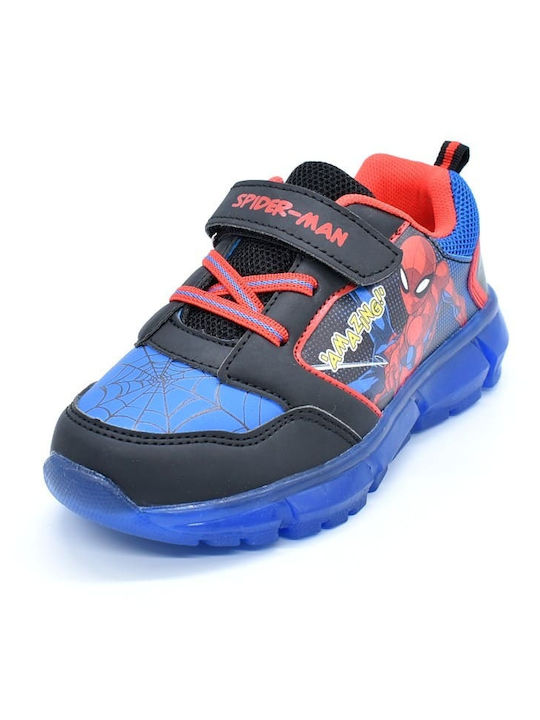 Kids Sneakers with Scratch & Lights Black