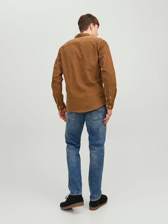 Long-sleeved Corduroy Shirt Otter