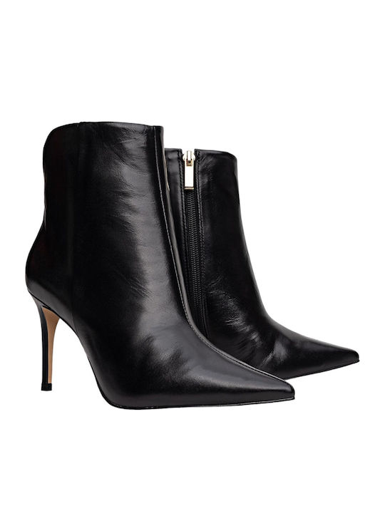 Leather Women's Ankle Boots Black