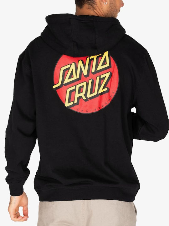 Santa Cruz Herren Sweatshirt mit Kapuze Schwarz