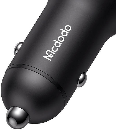 Mcdodo Mcdodo Handy-Autoladegerät 95W 5A mit Anschlüssen: 1xUSB 1xType-C Schwarz Farbe