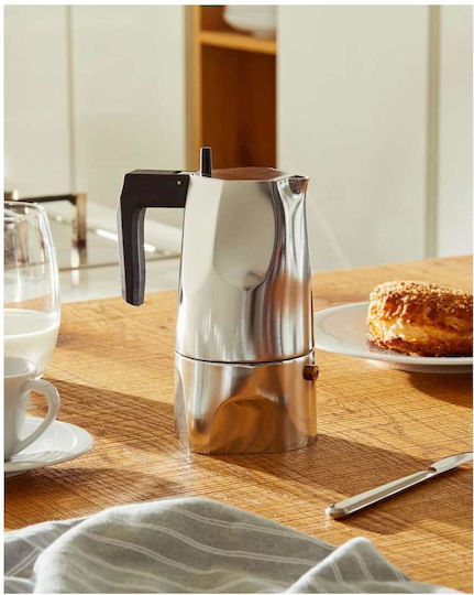 Alessi MT18/6 Μπρίκι 6cups Ασημί