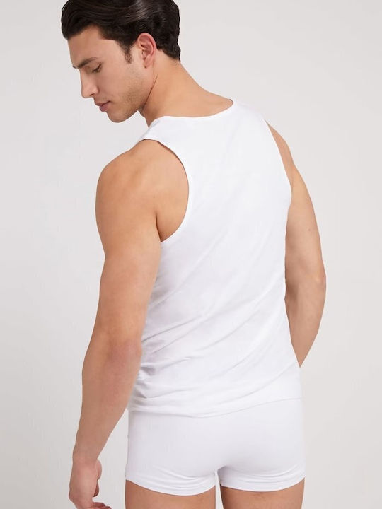 Guess Men's Sleeveless Undershirts White 2Pack