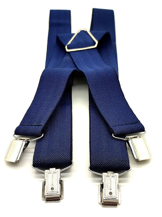Hosenträger Monochrom Marineblau