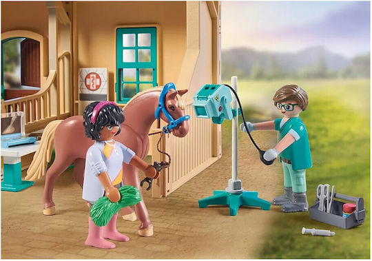Playmobil Horses Of Waterfall Veterinary Horse Clinic for 5-12 years old