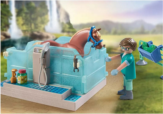 Playmobil Horses Of Waterfall Veterinary Horse Clinic for 5-12 years old
