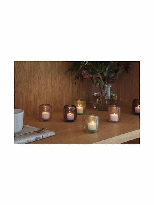 Eva Solo Acorn Set of Candle Holders Glass suitable for Tealights Pine 6.5x6.5x8cm 2pcs