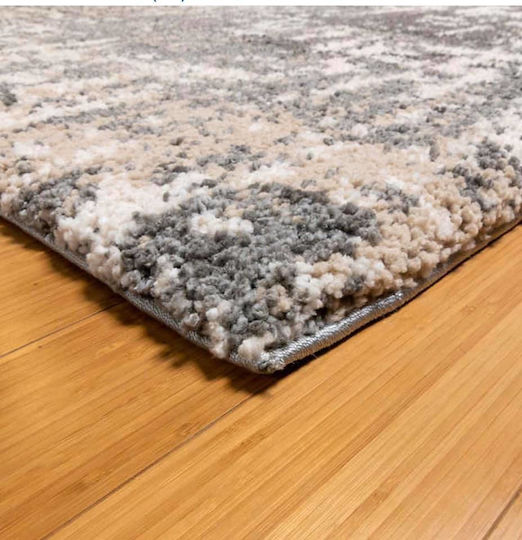Saray Home Χαλί Ορθογώνιο Shaggy Μπεζ με γκρι 240x300cm
