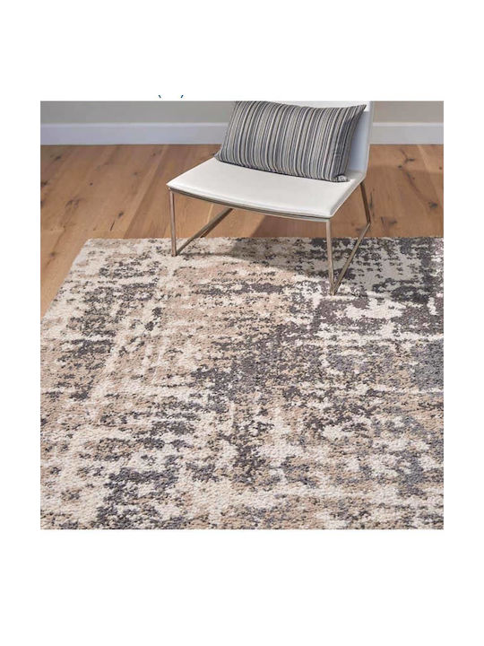Saray Home Rug Rectangular Shaggy Beige with grey
