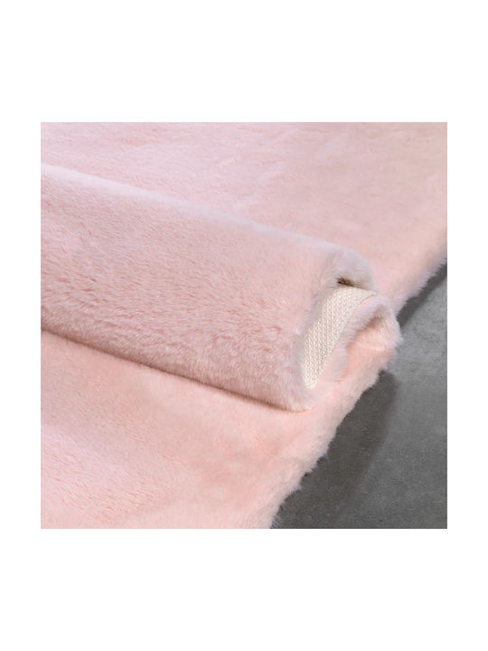 Saray Home Solid Rutschfest Teppich Rechteckig Zottelig Pelzige Powder