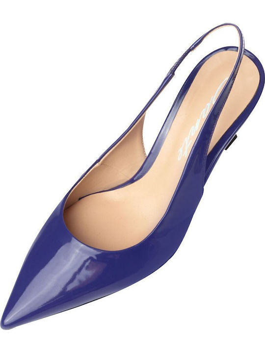 Heels with Strap Purple