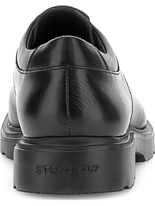 Leder Herren Freizeitschuhe Anatomisch Schwarz