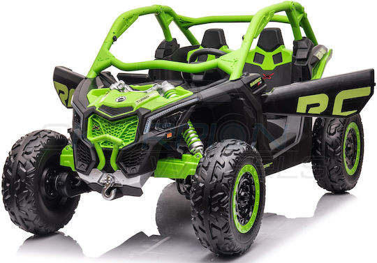 Can-am Maverick X Rc Utv Buggy Doppelsitzer Mit Fernbedienung Lizensiert 24 Volt Grünes Für 1+ Jahre