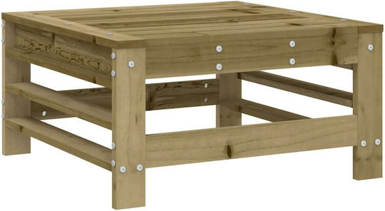 Outdoor Chair Wooden Coffee with Cushion 60x60x30cm