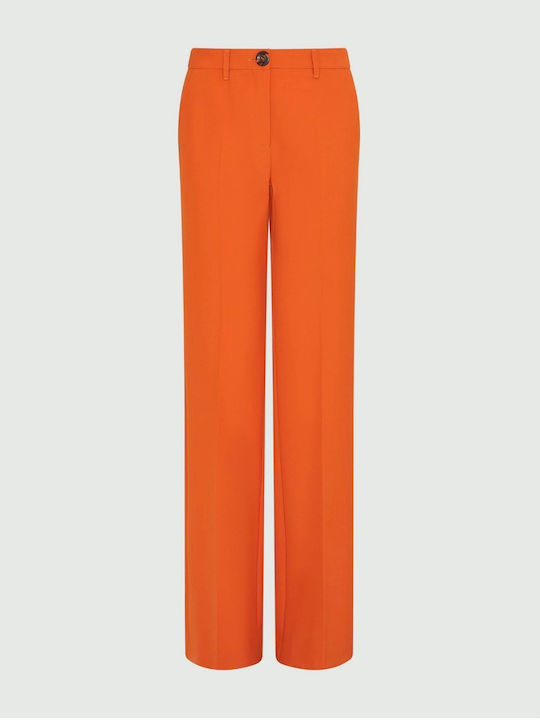 Damen Stoff Hose in Bootcut Passform Orange
