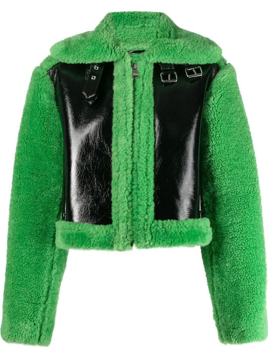 Women's Short Lifestyle Jacket for Winter Green