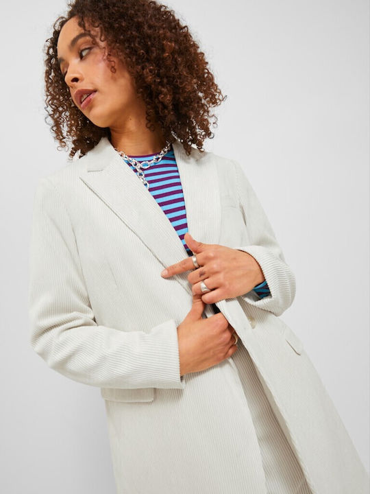 Jack & Jones Γυναικείο Σακάκι Λευκό