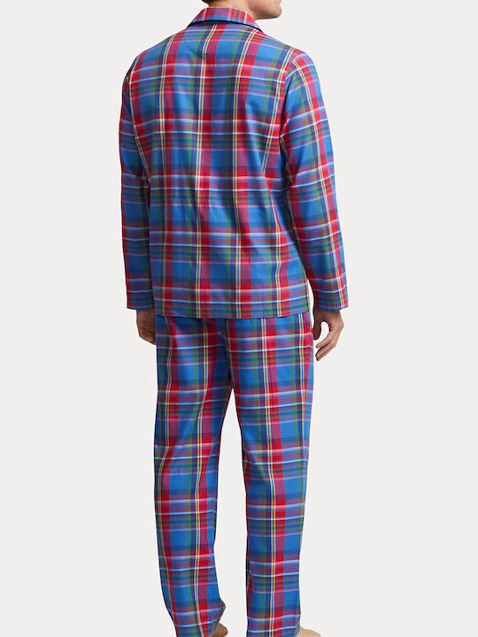 Ralph Lauren Men's Winter Cotton Pajamas Set Multicolour