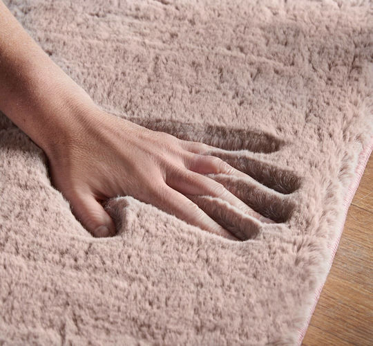 Saray Home Σετ Μοντέρνα Χαλιά Κρεβατοκάμαρας Πούδρα FURSM-513PN-SET 3τμχ