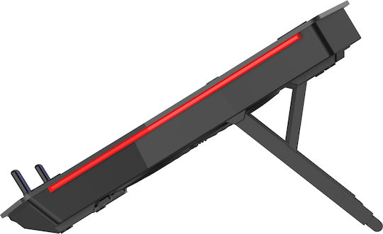 Yenkee YSN 310 Cooling Pad για Laptop έως 15.6" με 2 Ανεμιστήρες και Φωτισμό