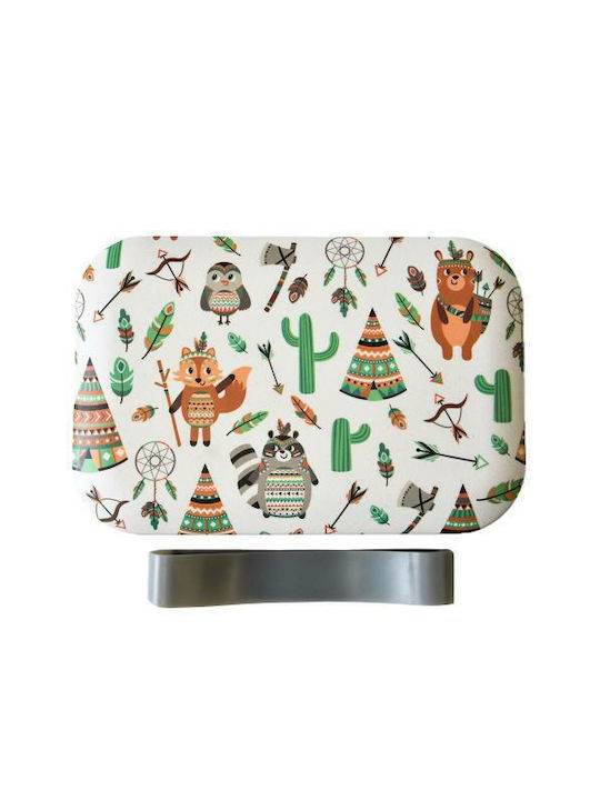 Lunchbox Bamboo Gray 12x12cm 1Stück