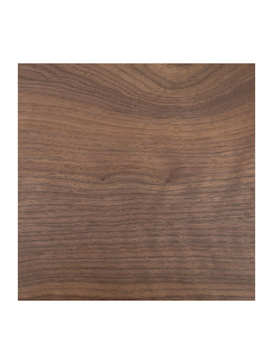 Oval Central Coffee Table Kemi Wooden Brown 118x43.2x48 cm