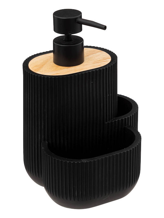 5Five Dispenser Kitchen Plastic with Sponge Holder Black 500ml