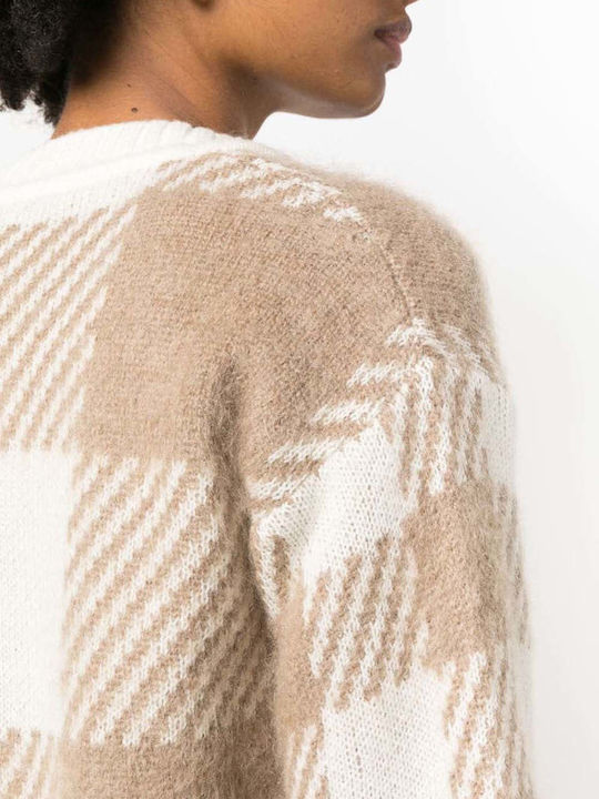 Damen Strickjacke Mit Knöpfen Beiges