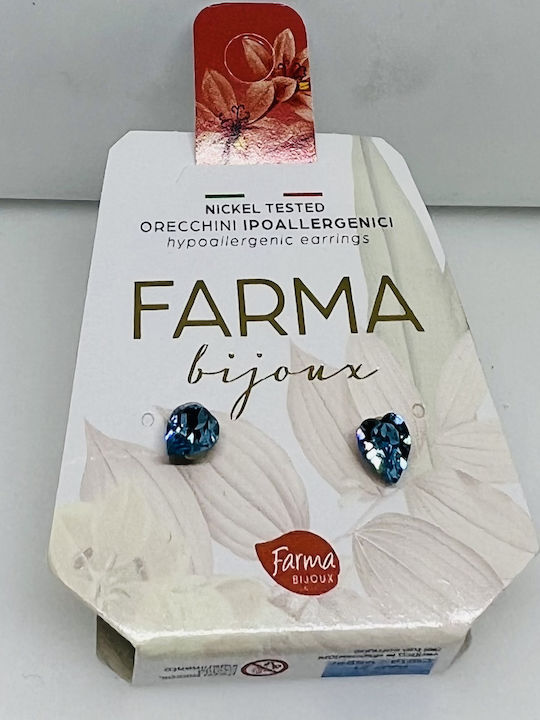 Farma Bijoux 1 Υποαλλεργικά Καρφωτά Καρδιά