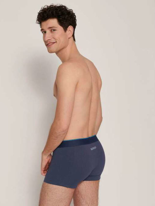 Ever Airy H Hipster Ανδρικά Μποξεράκια Μπλε με Σχέδια 2Pack