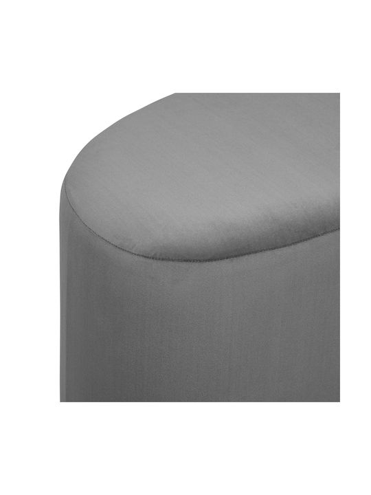 Stool Bench Stool Upholstered with Velvet A-s Malone Gray 98x51x35cm