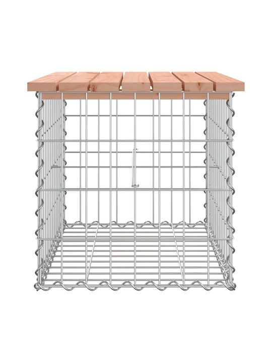 Metallic Garden Stool Cube Outdoor Brown 63x44x42cm