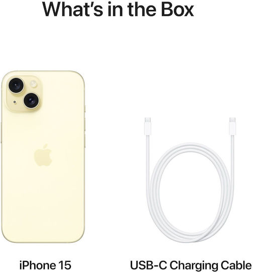 Apple iPhone 15 (6/128GB) Κίτρινο