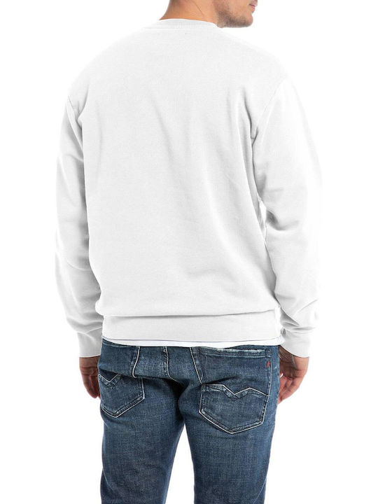 Replay Herren Sweatshirt Weiß