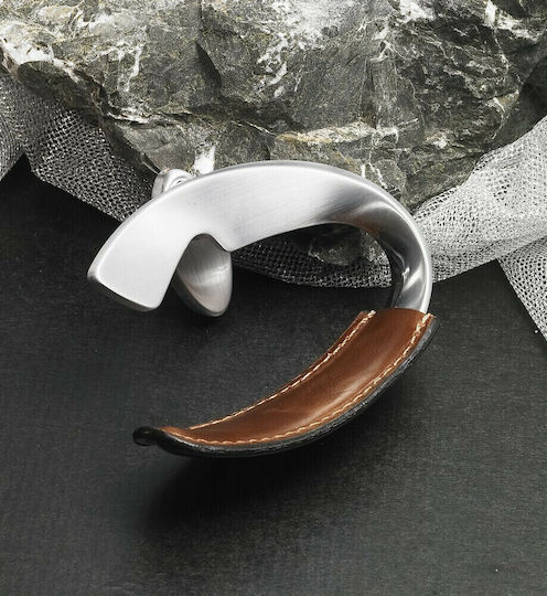 Obispa Wall Hanger Metal Silver 14x8.2x8.5cm