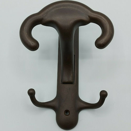 Mandelli Metal Wall Hanger 3 Hooks 10x7x15.5cm