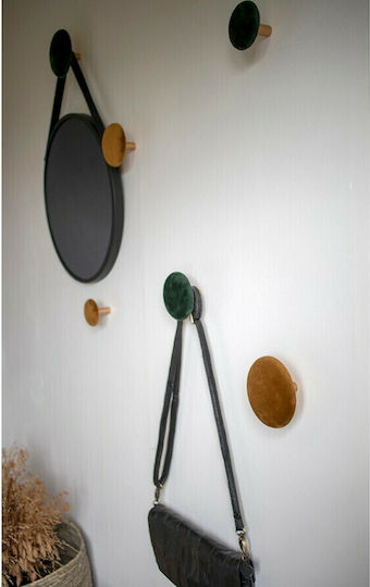 Wall Hanger Metal 3 Hooks Blue 10x5x10cm
