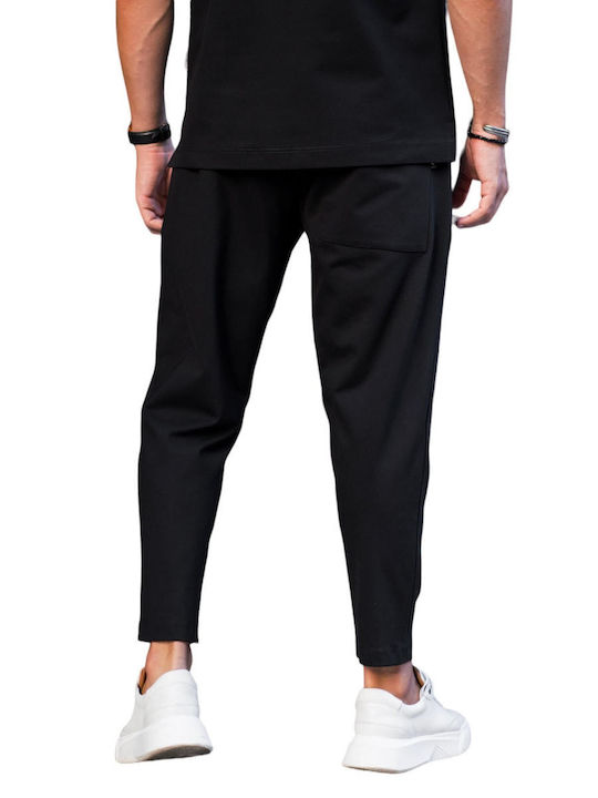 Elastische Herrenhose Schwarz