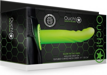Shots Harness with Dildo in Green Color
