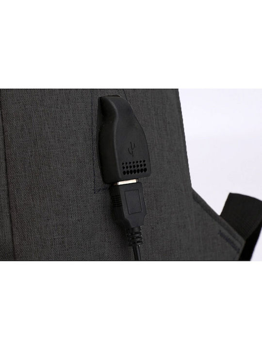Amber Чанта Раница за лаптоп 15.6" в Черен цвят AM2009-BLACK