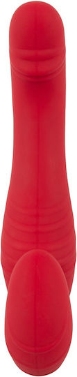 You2Toys Trägerlos Strap On mit Dildo mit Vibration in Rot Farbe